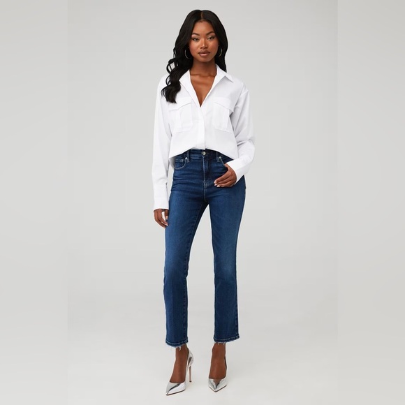 NWOT - Good American Good Shirt in White - Size XS (0) - Picture 4 of 4